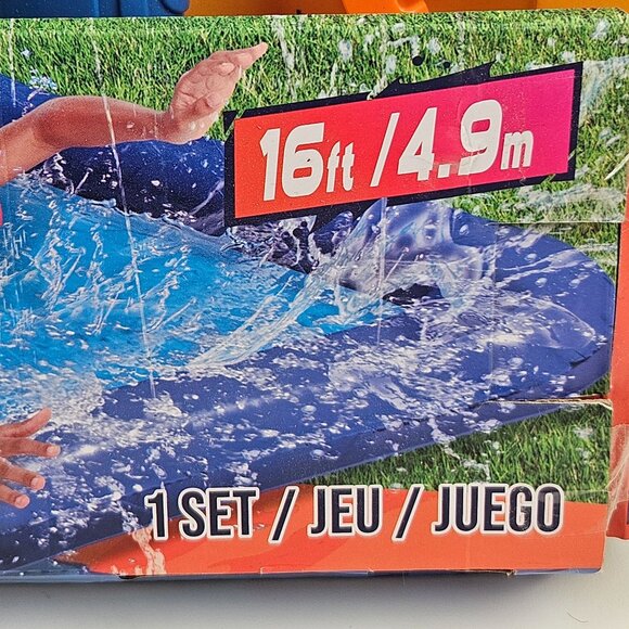 Nerf Super Soaker Soaker Built In Powered Hose Blaster 16ft Water Slide - Picture 8 of 12